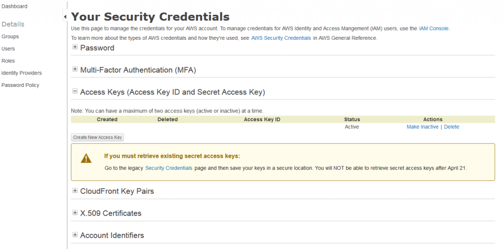 Amazon-Access-Kerys-ID-and-Secret-Access-Key