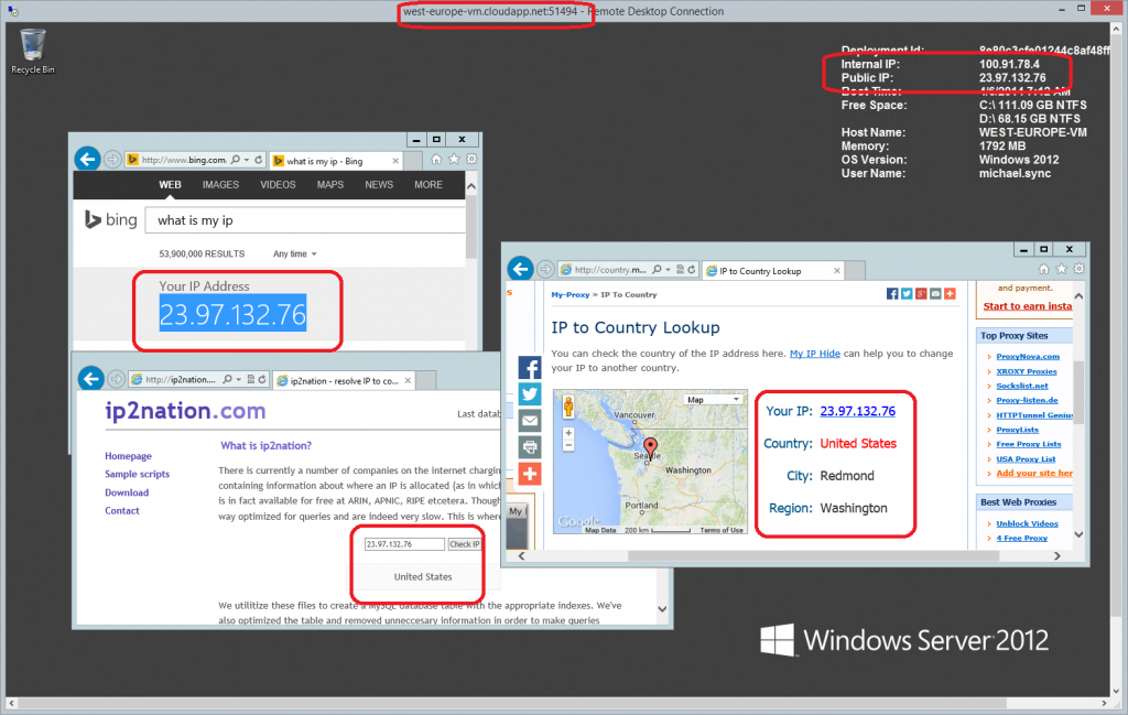 Azure VM - Strange and WEIRD outgoing IP