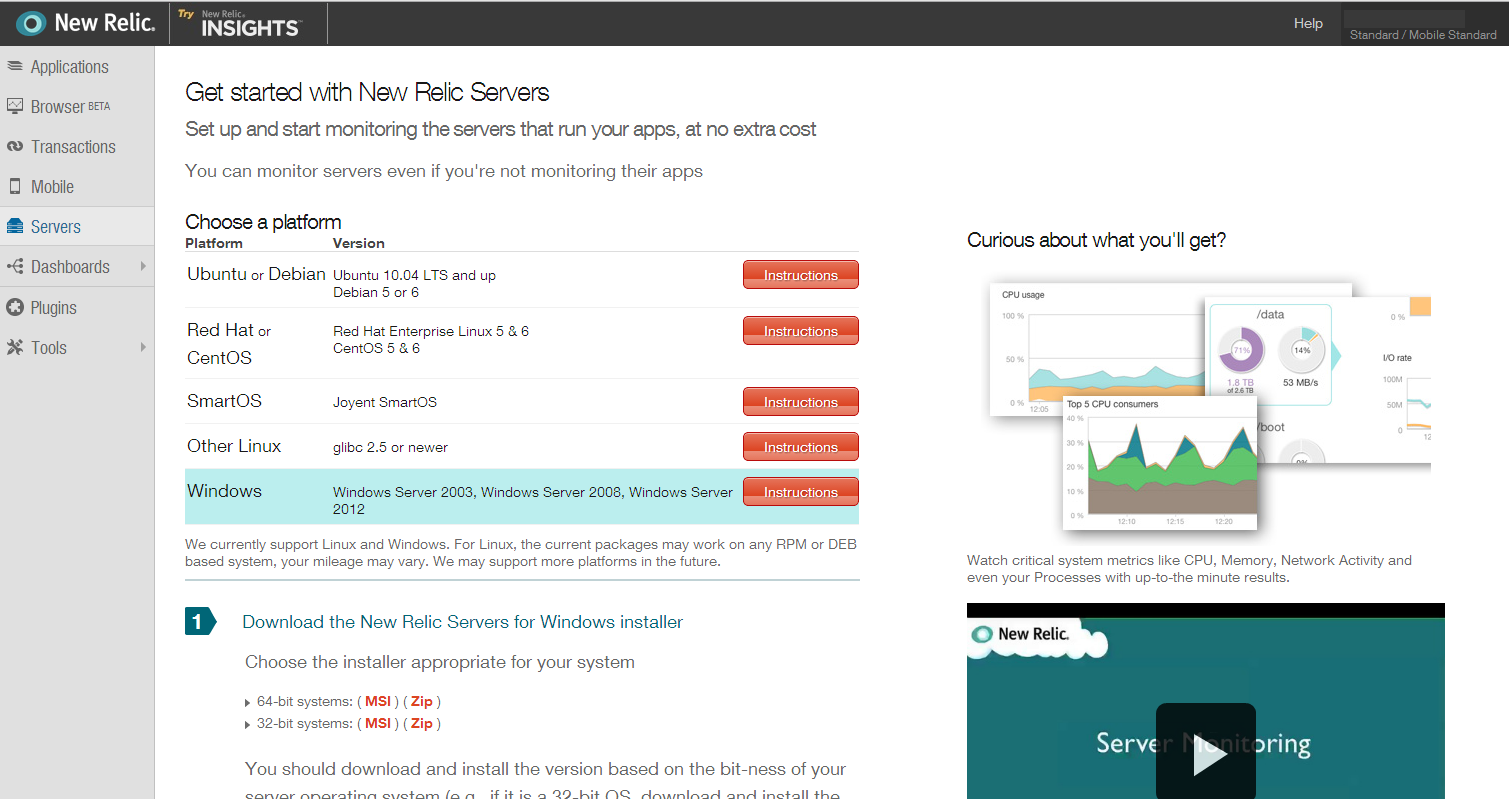 Windows-New Relic-EC2